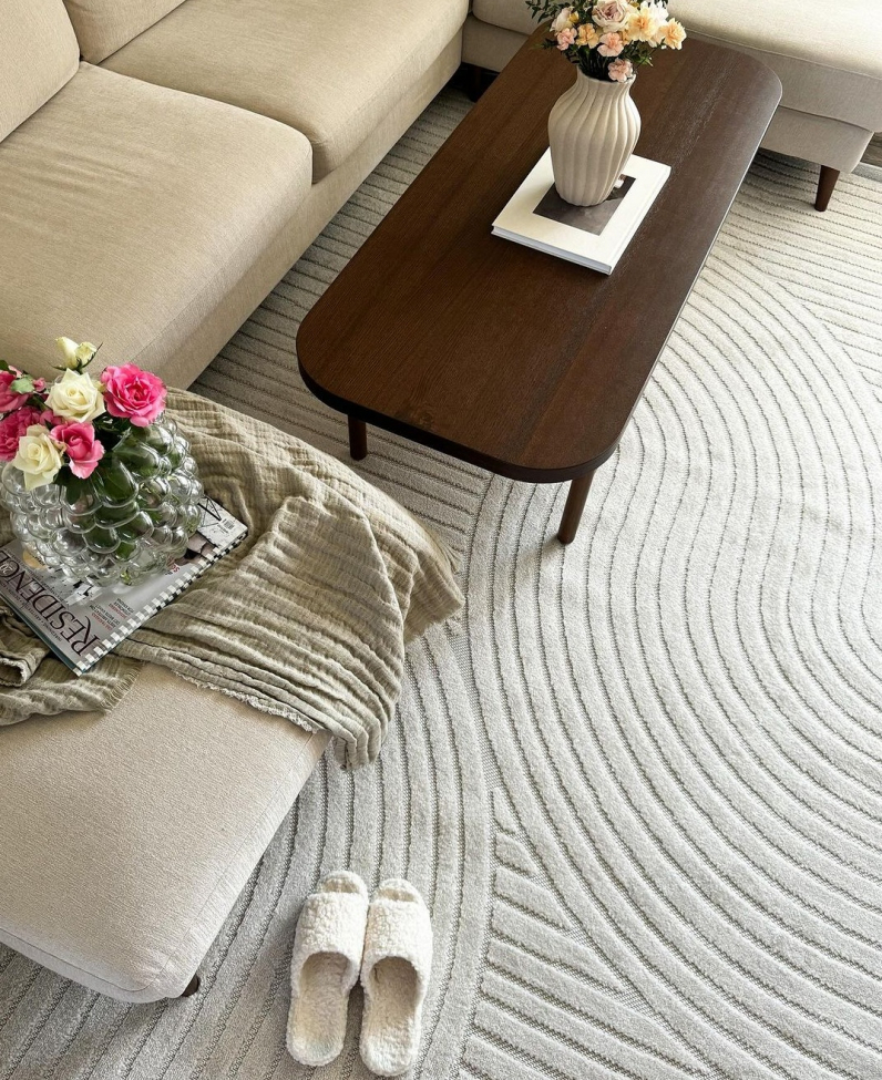 Teppich 'Shaggy Indoor-Outdoor' 200x290cm - Creme