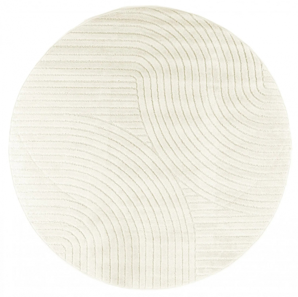 Runder Teppich 'Devon' 200cm - Creme