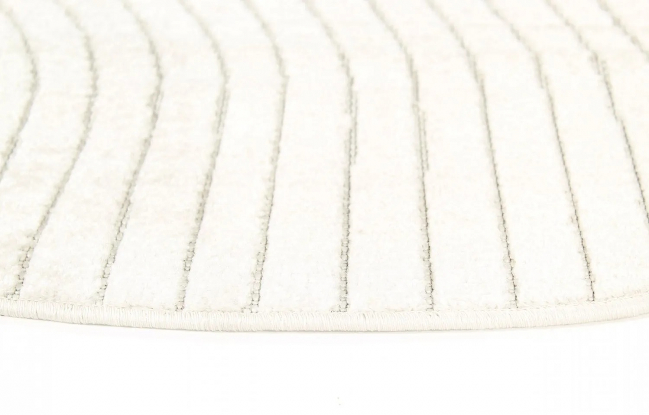 Runder Teppich 'Devon' 280cm - Creme