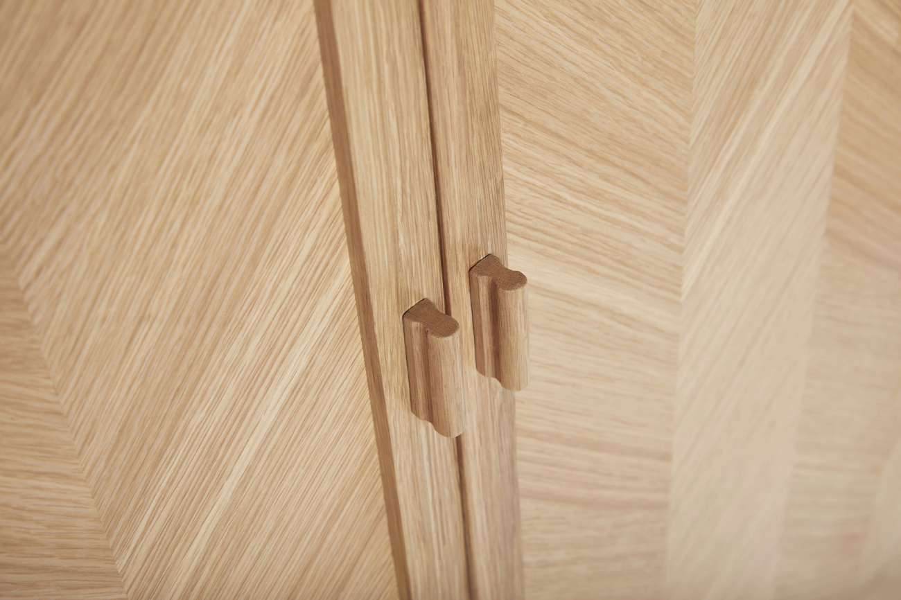 Kleiderschrank 'Herringbone' - Natur