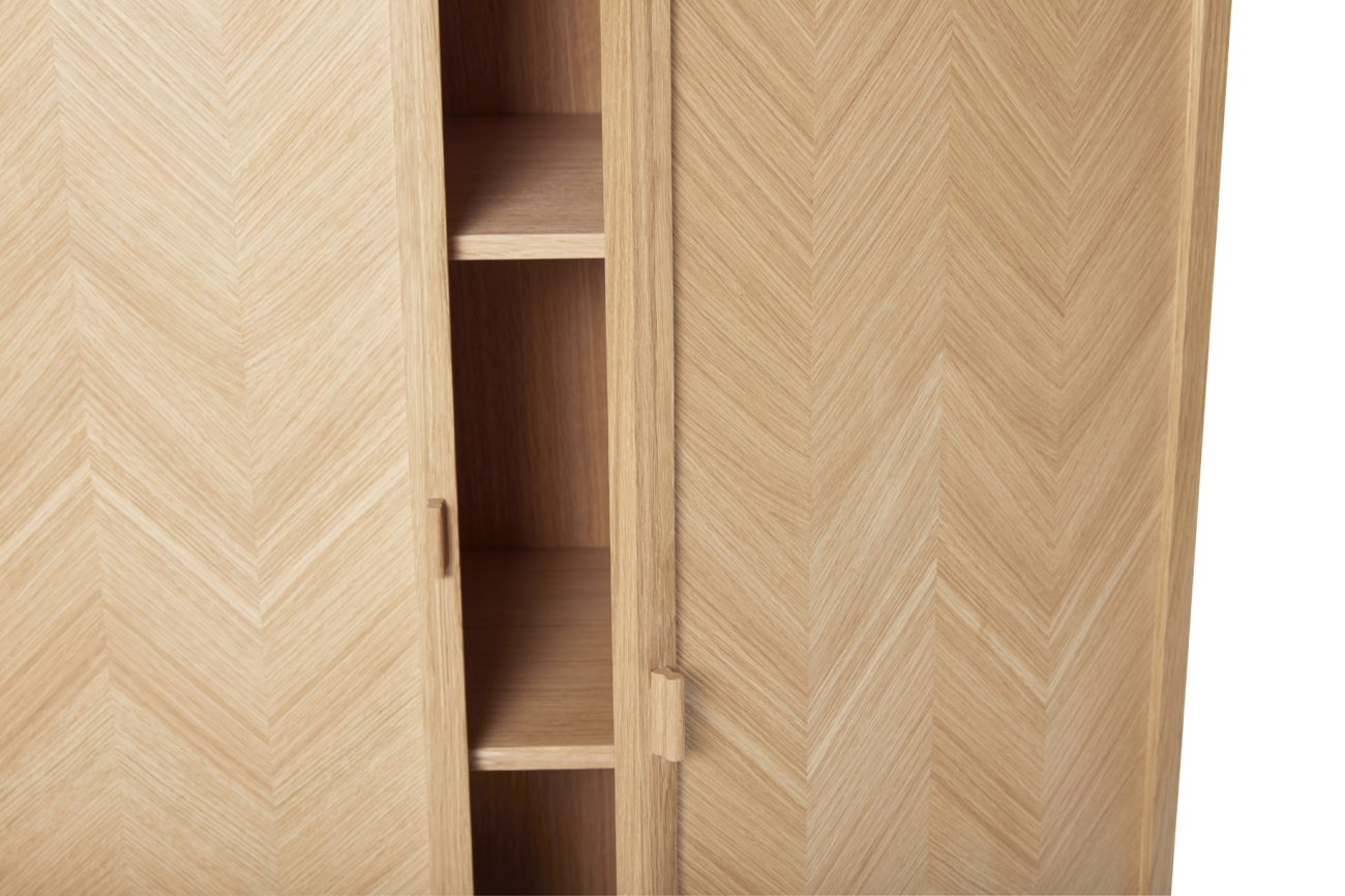 Kleiderschrank 'Herringbone' - Natur