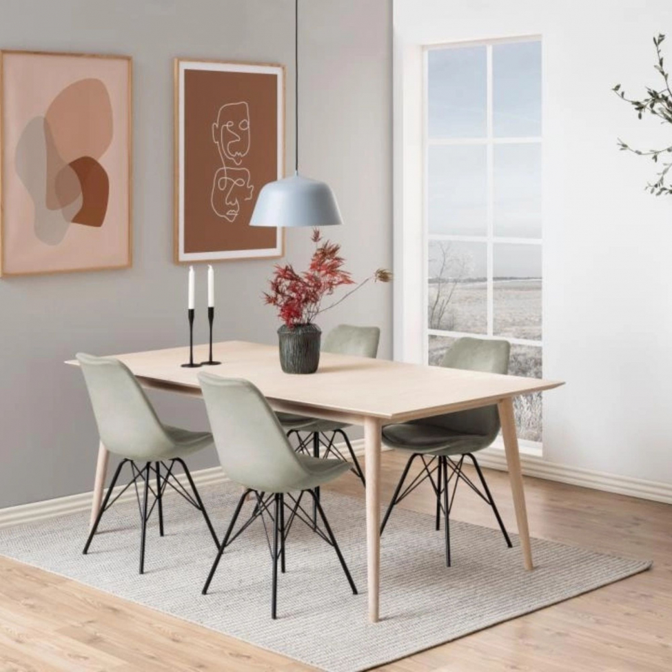 Stuhl 'Eris' - Weiß/Schwarz