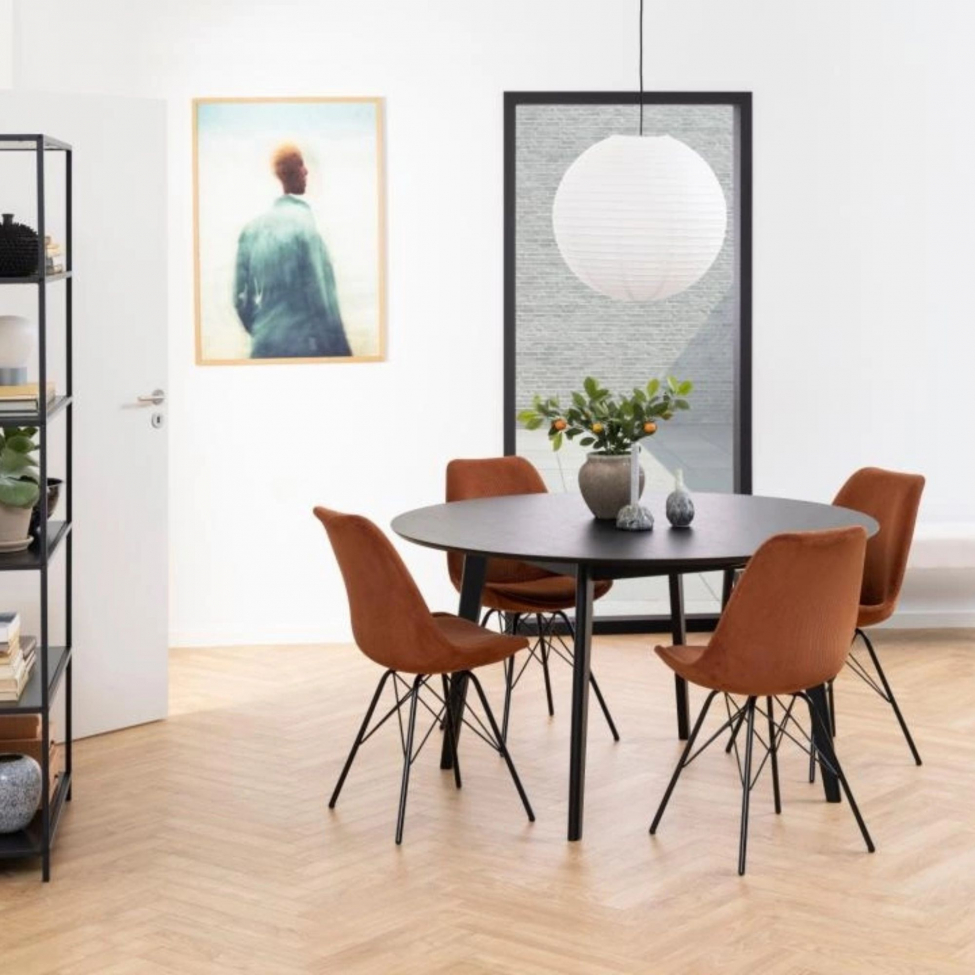 Stuhl 'Eris' - Braun/Schwarz