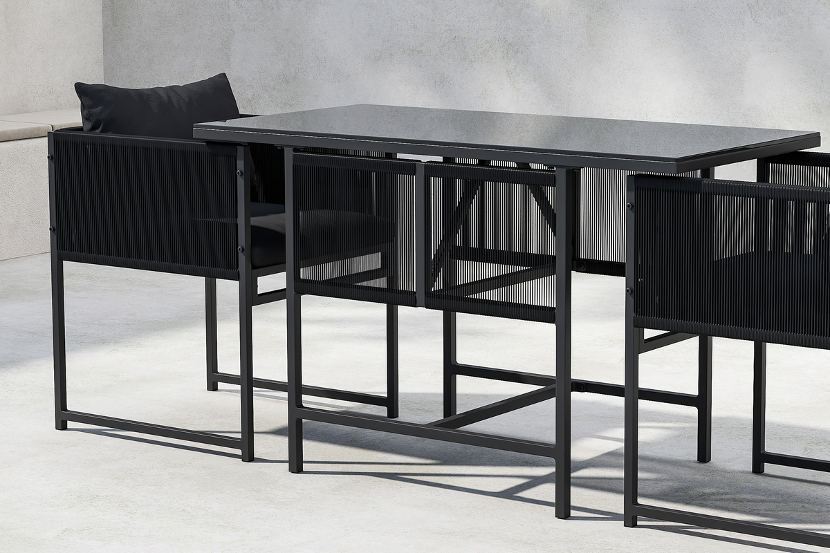 Essgruppe 'Cala' - Schwarz