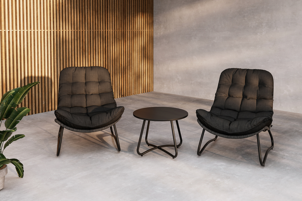 Loungeset 'Siro' - Schwarz