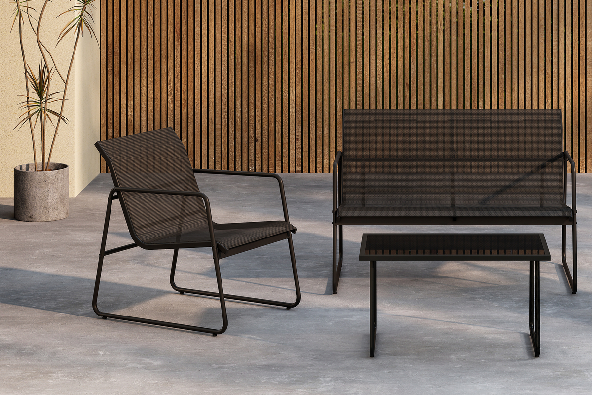 Loungeset 'Ravena' - Schwarz