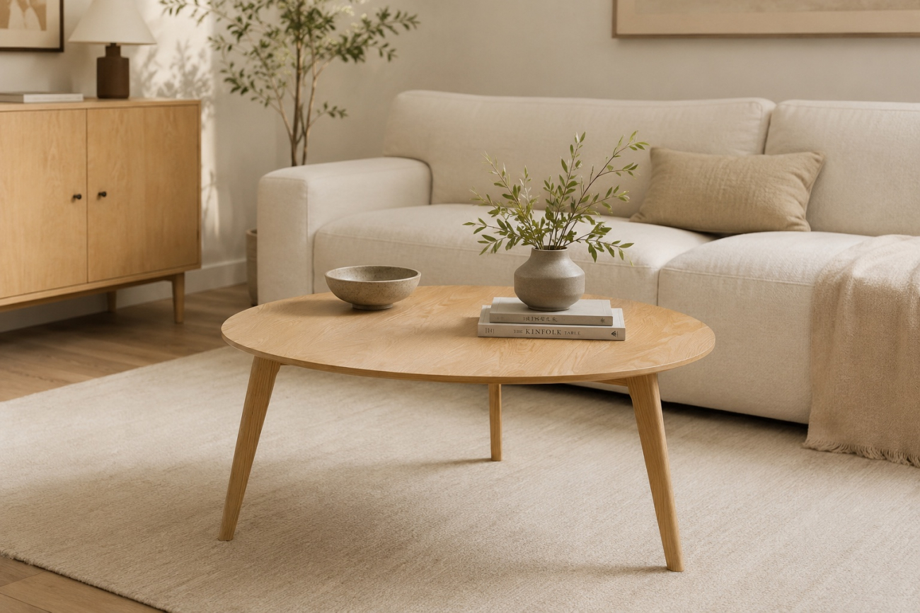 Couchtisch 'Nagano' 80x80cm - Natur