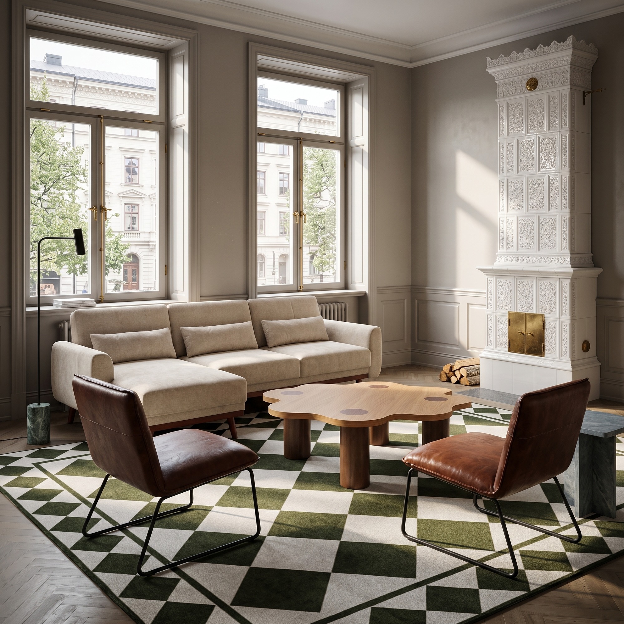 Couchtisch 'Livora' 107x98 cm – Natur