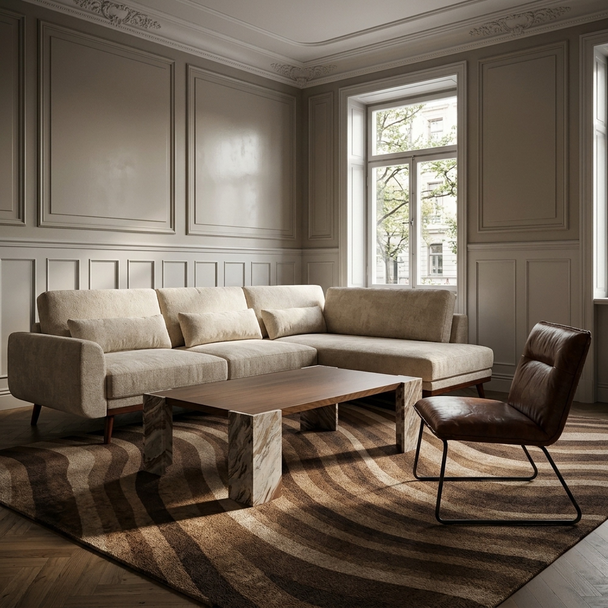 Couchtisch 'Monte' 115x75cm – Nussbaum