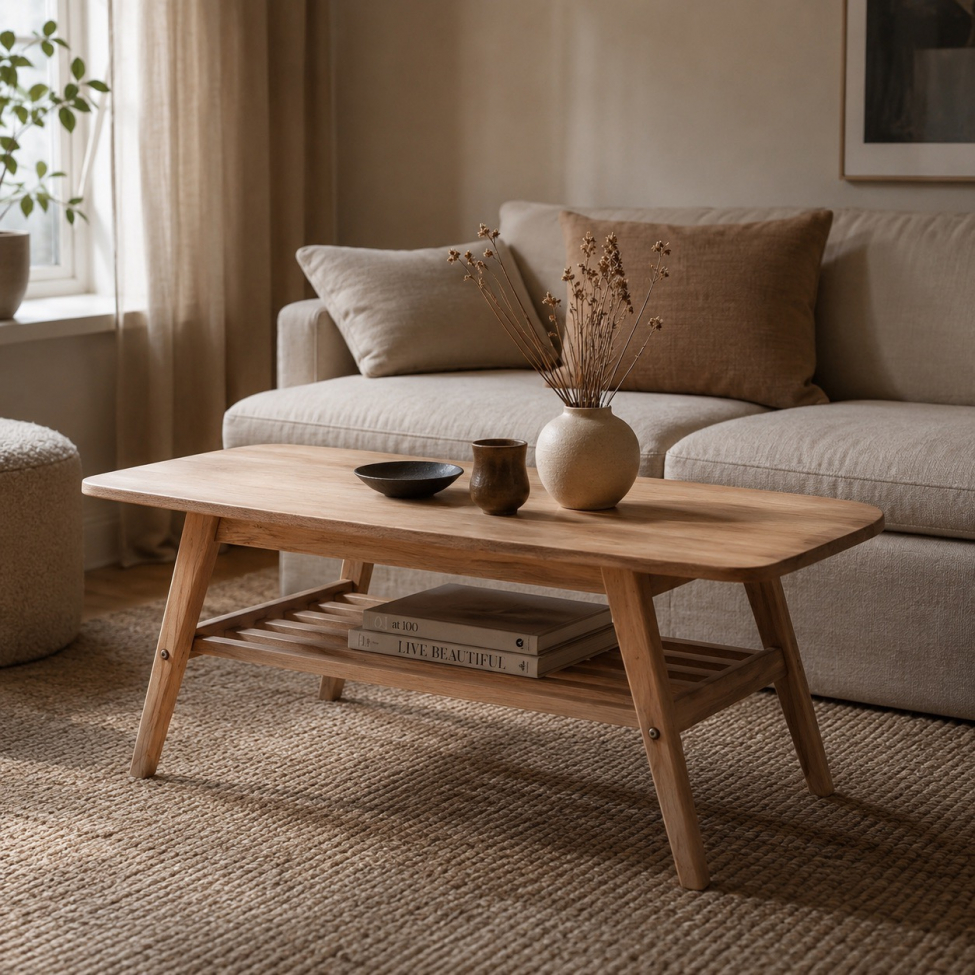 Couchtisch 'Créme'- Natur