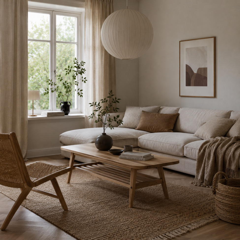 Couchtisch 'Créme'- Natur