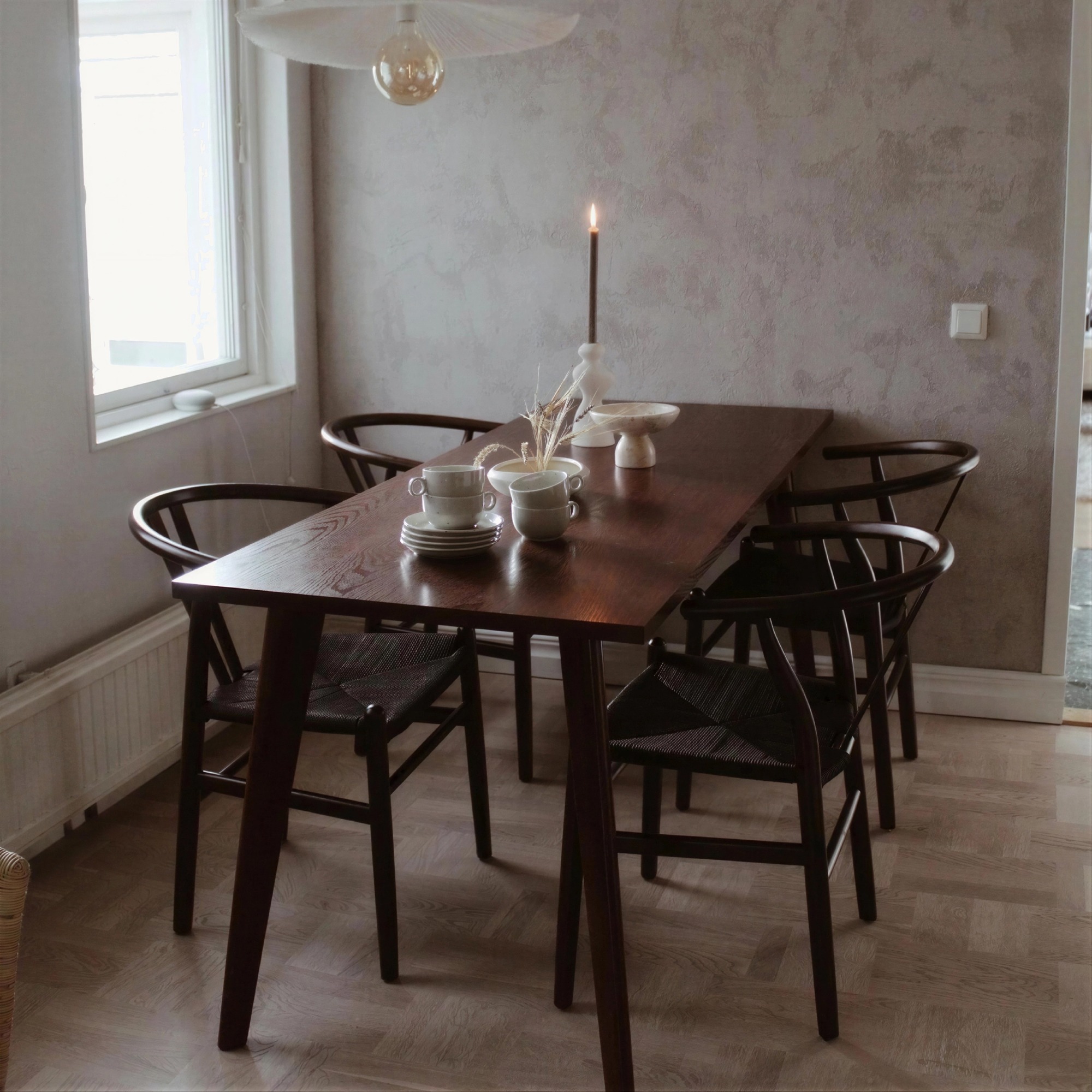 Esstisch 'Nordic' 180x70cm - Nussbaum