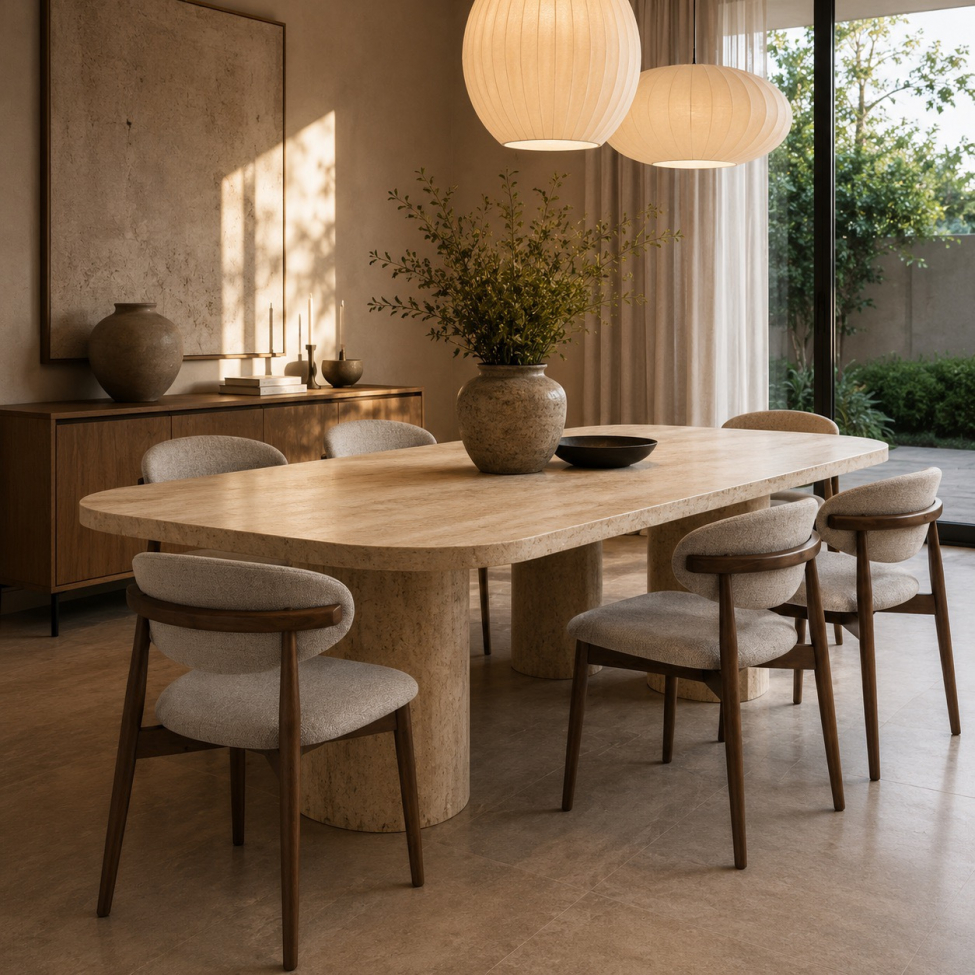 Sessel 'Jean' – Weiß/Beige