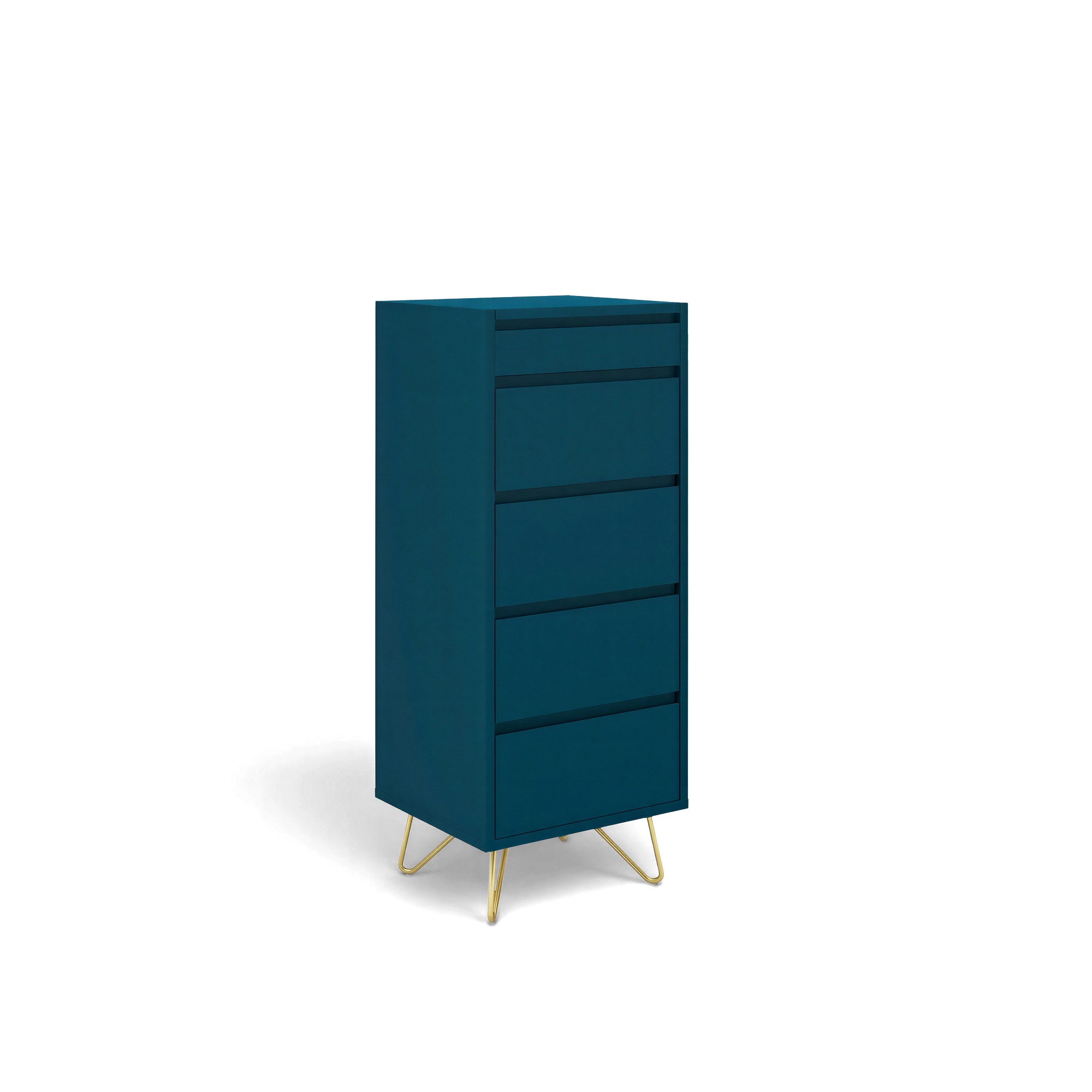 Kommode 'Elle' 45x110 - Grün/Kupfer