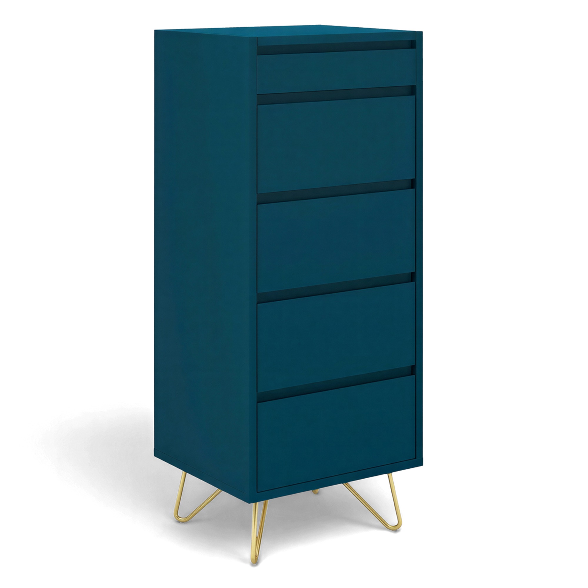 Kommode 'Elle' 45x110 - Grün/Kupfer