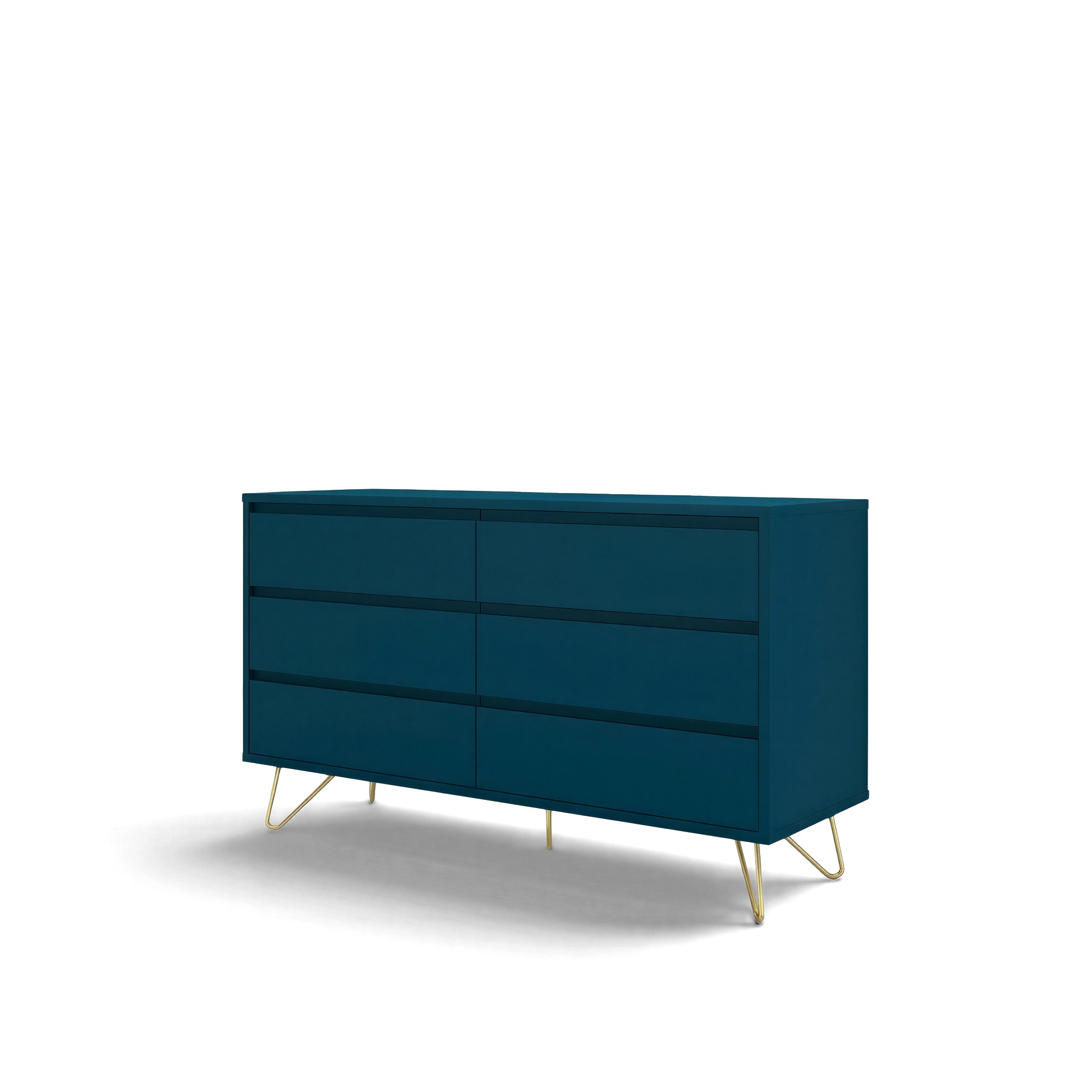 Kommode 'Elle' 120x70 - Grün/Kupfer