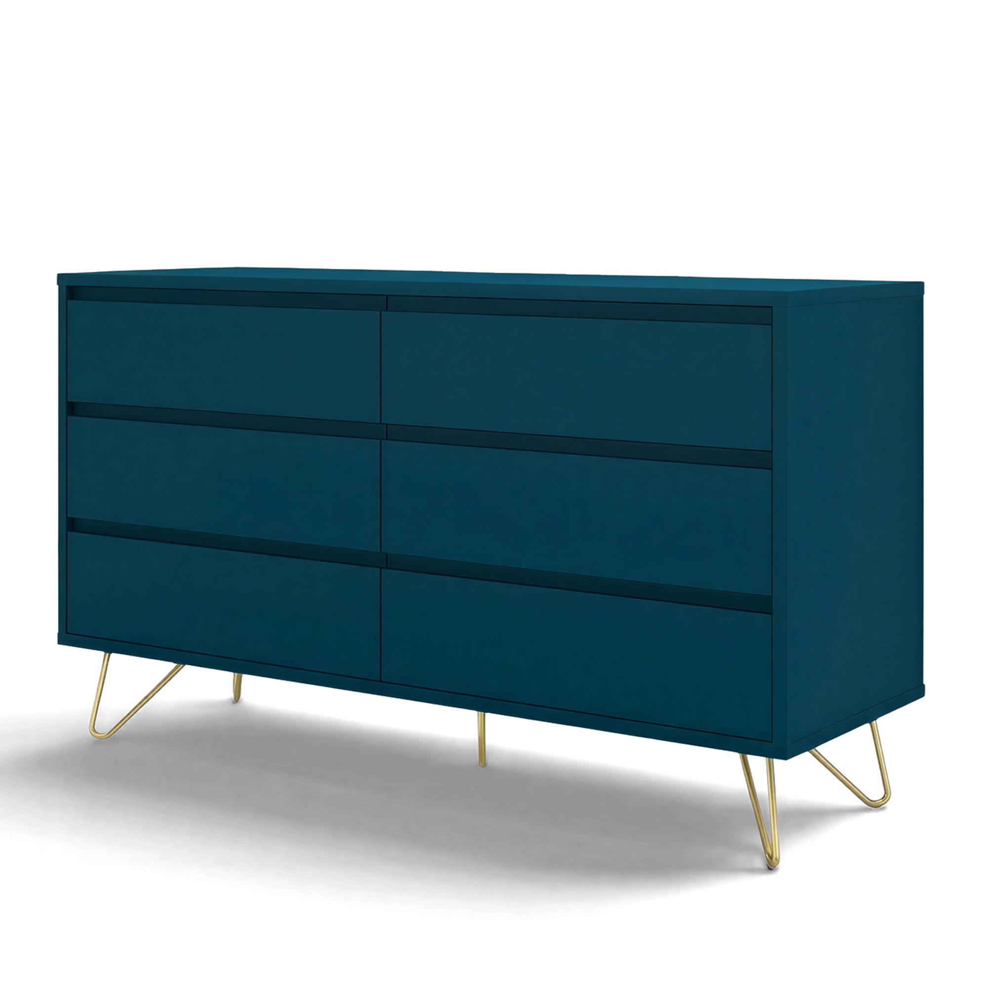 Kommode 'Elle' 120x70 - Grün/Kupfer