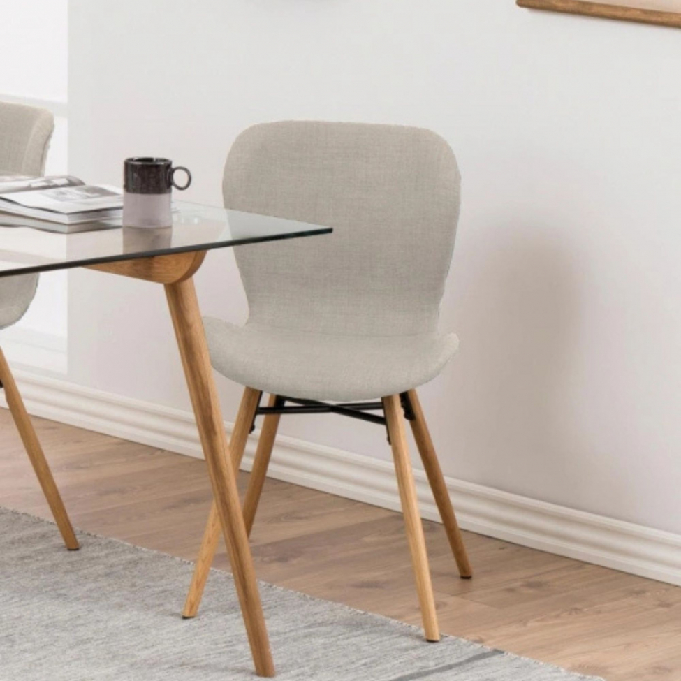 Stuhl 'Böda' - Beige/Natur