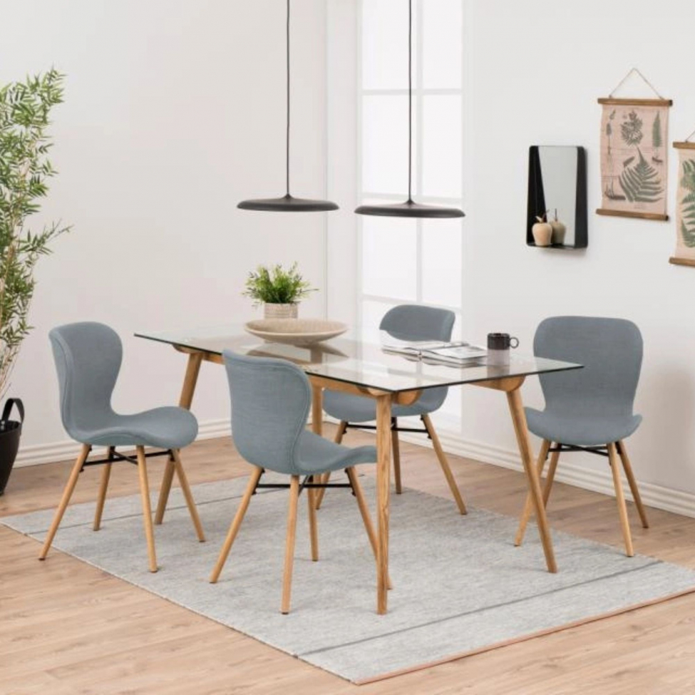 Stuhl 'Böda' - Grau/Natur