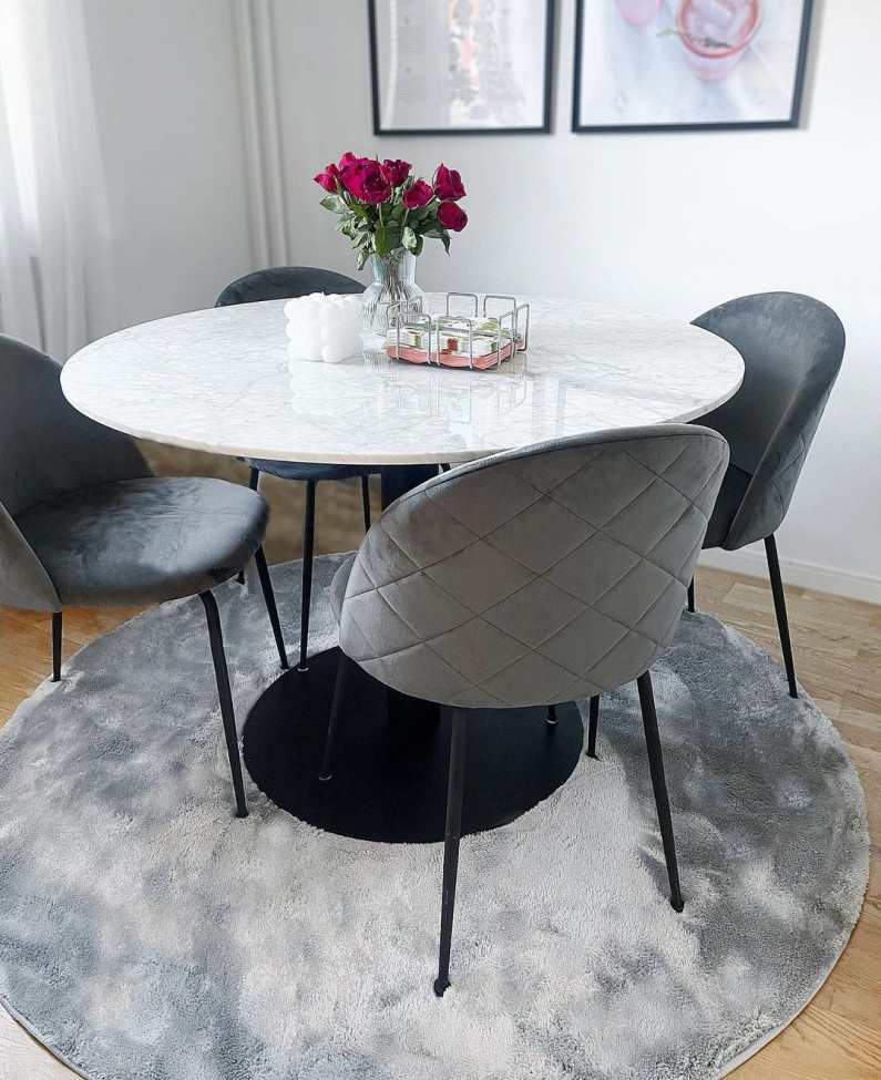 Runder Teppich 'Aranga Super Soft' – Grau