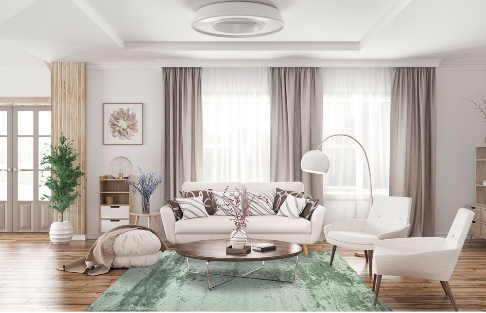 Hochflorteppich 'Aranga Super Soft Fur' - Grün