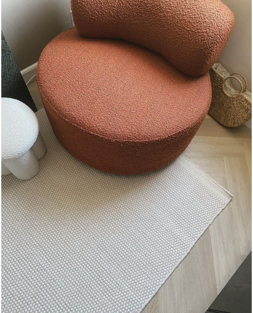 Wollteppich 'Coastal' - Cremefarben