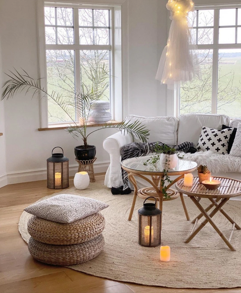 Runder Jute-Teppich 'Flätan'