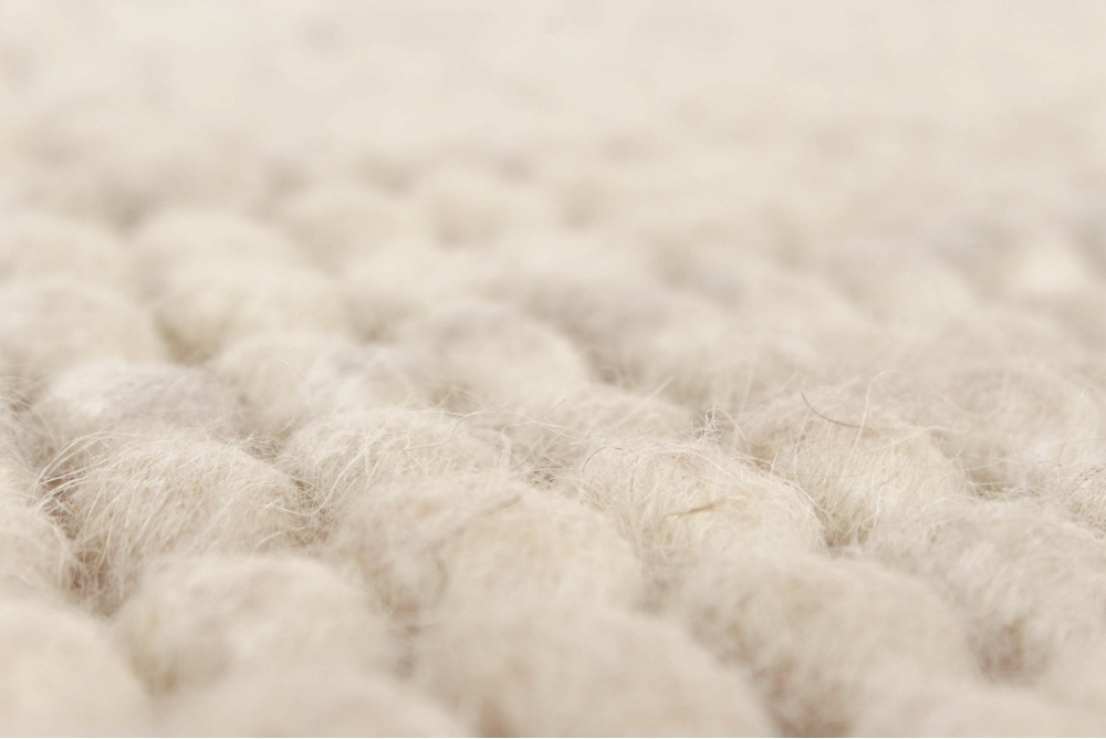 Wollteppich 'Avafors' - Beige