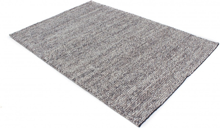 Wollteppich 'Avafors Wool Bubble' - Grau