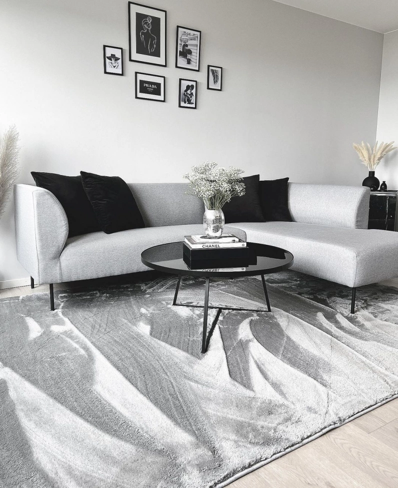 Hochflorteppich 'Aranga Super Soft' - Grau