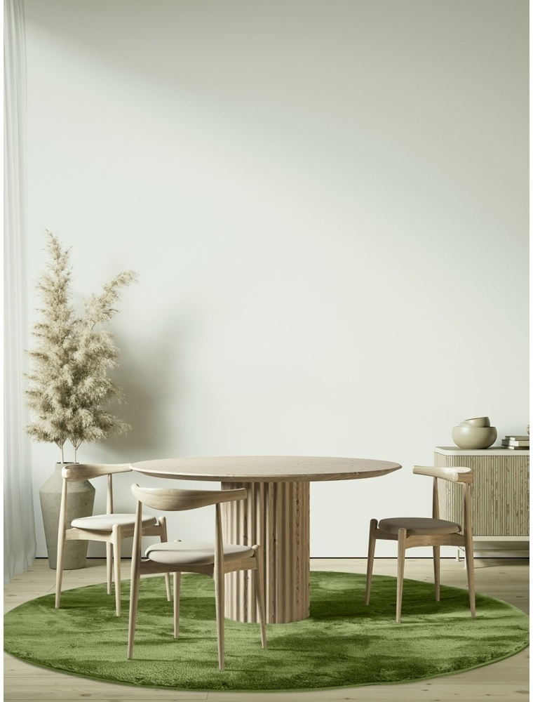 Runder Teppich 'Aranga Super Soft' - Oliv