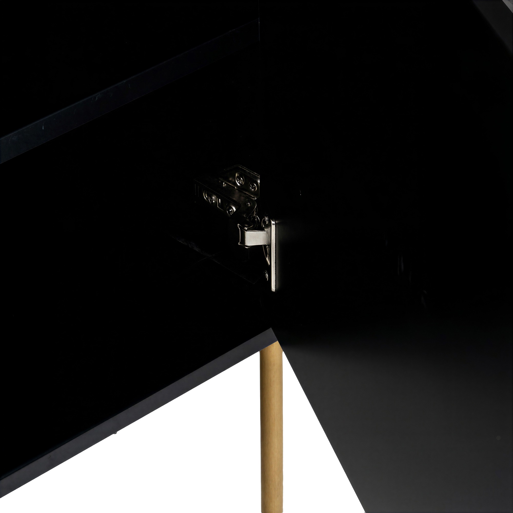 Sideboard 'Frölunda' - Schwarz/Gold