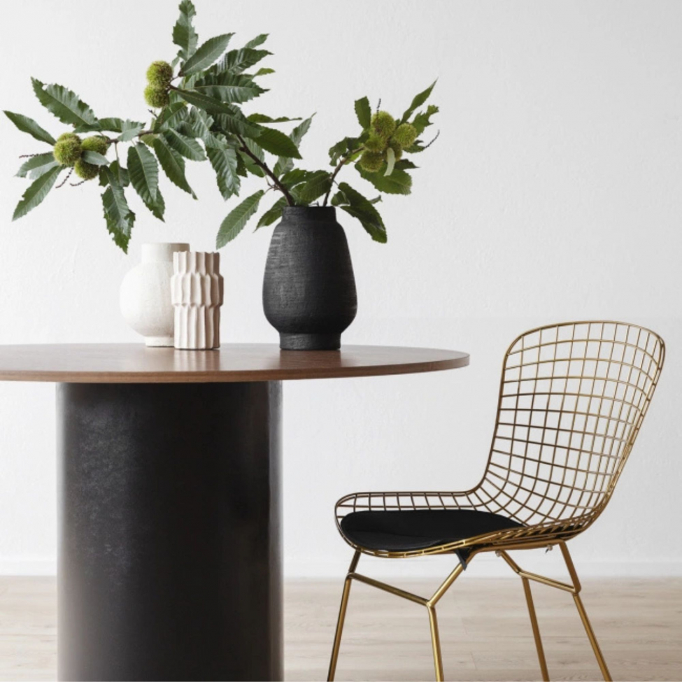 Esstisch 'Rounded' Rund 120cm - Walnuss