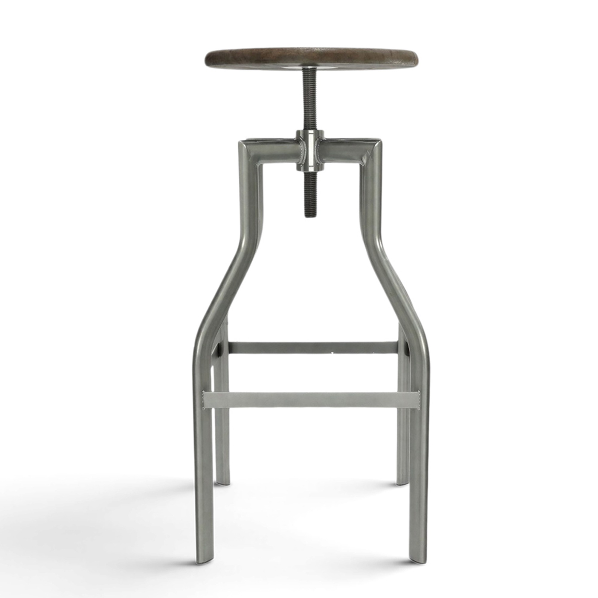 Barhocker 'Forshaga' - Silber/Natur