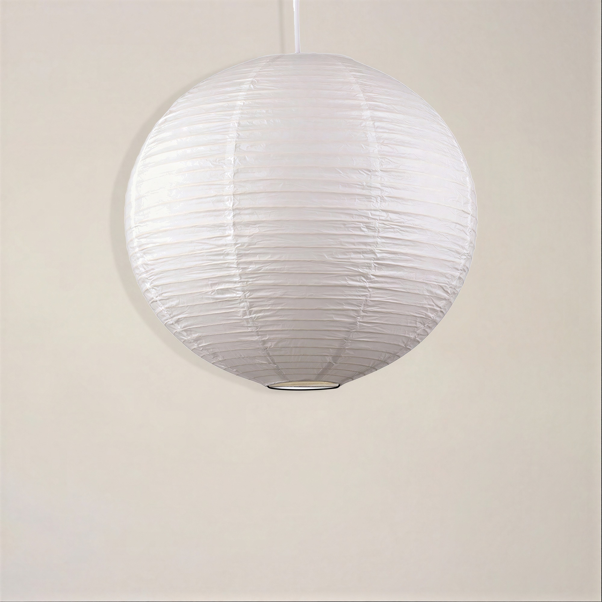 Reispapierlampe 'Lycka' - Weiß 30cm