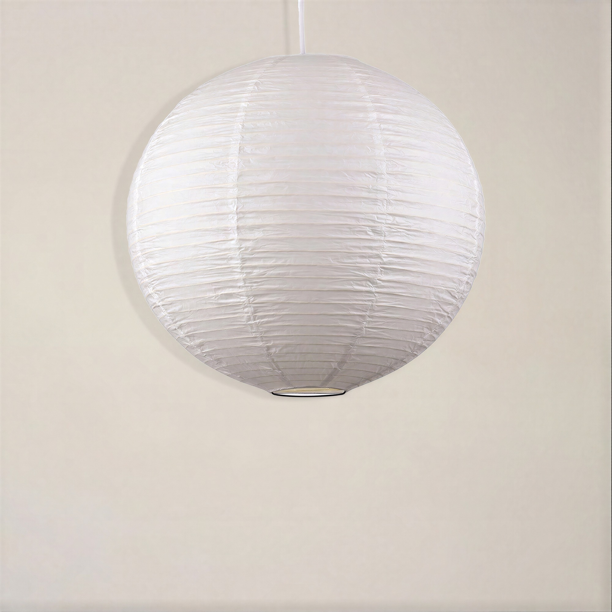Reispapierlampe 'Lycka' - Weiß 50cm