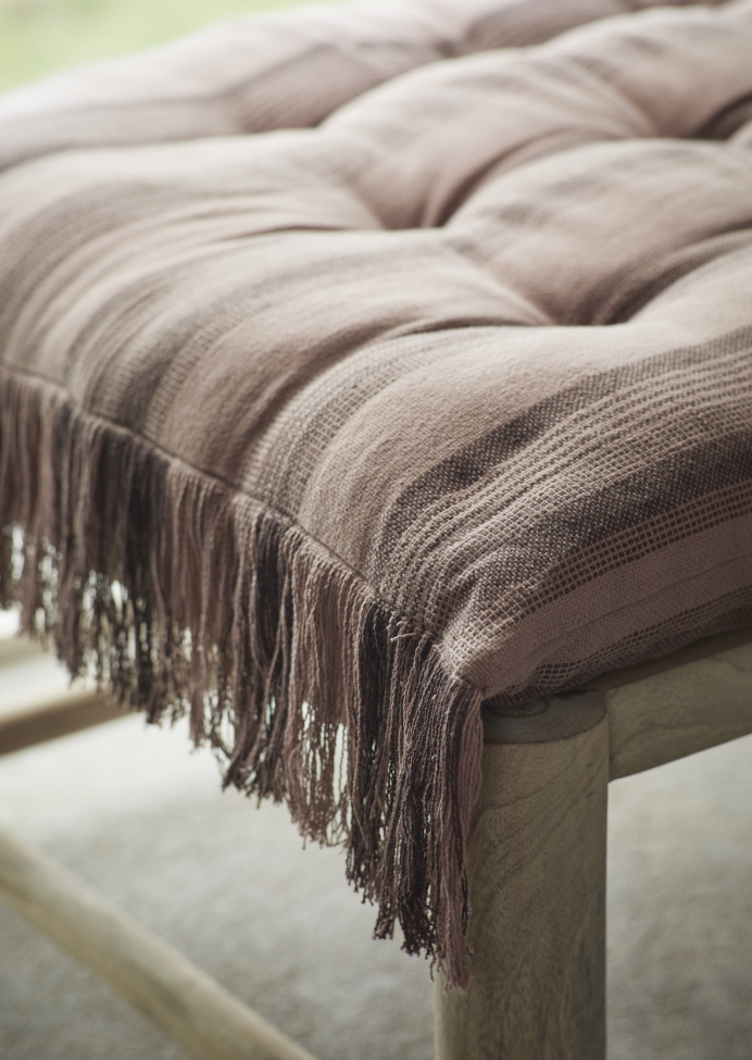 Träbänk 'Mangoträ' 140cm - Natur