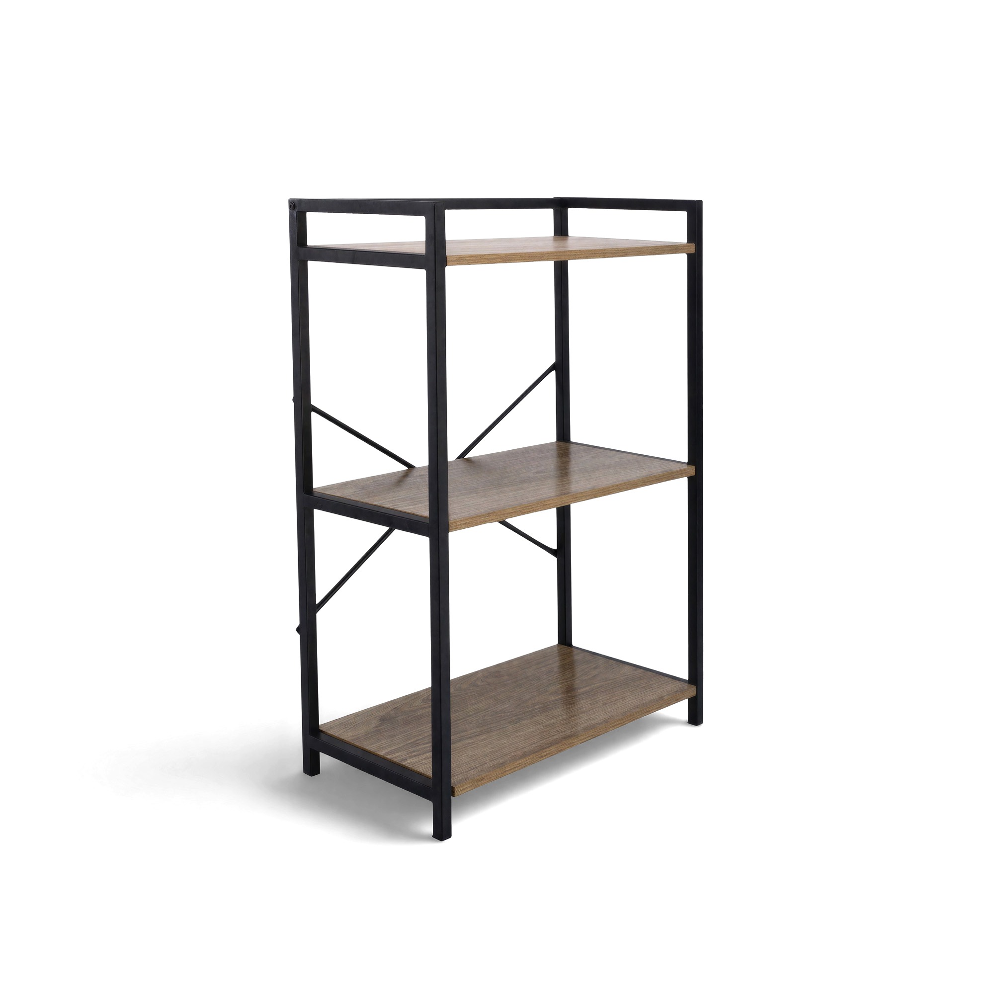 Regal 'Tre' - Schwarz/Holz