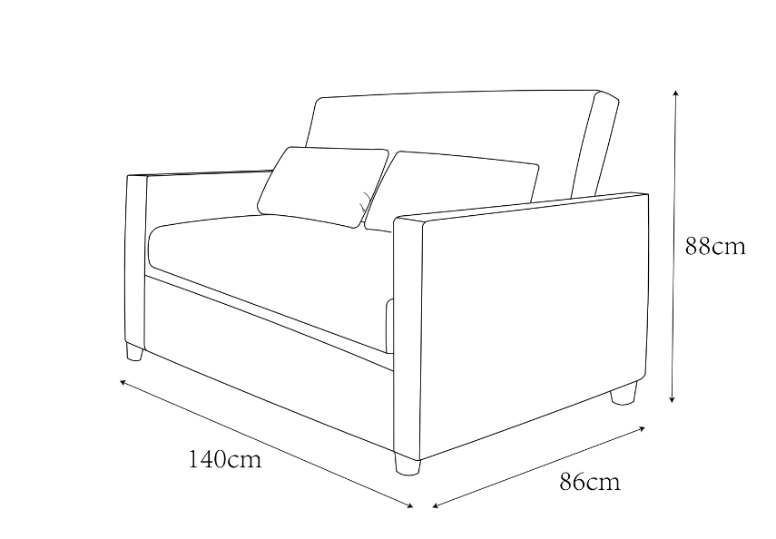 Bettsessel 'San Francisco' - Dunkelgrün