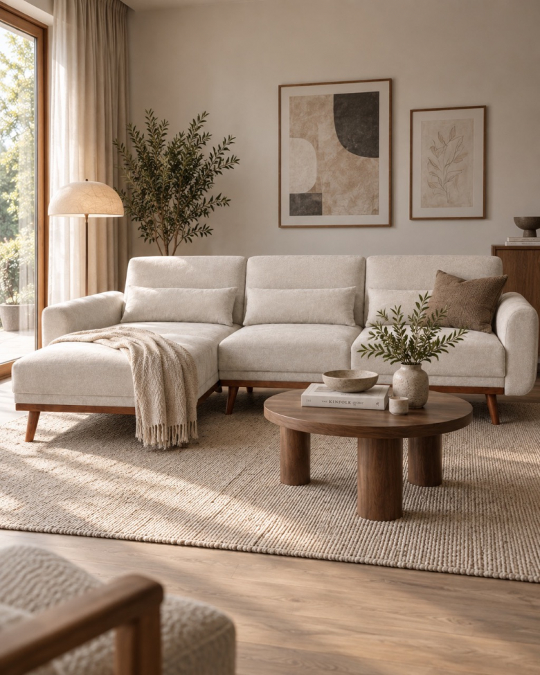 Schlafsofa 'Texas' - Beige