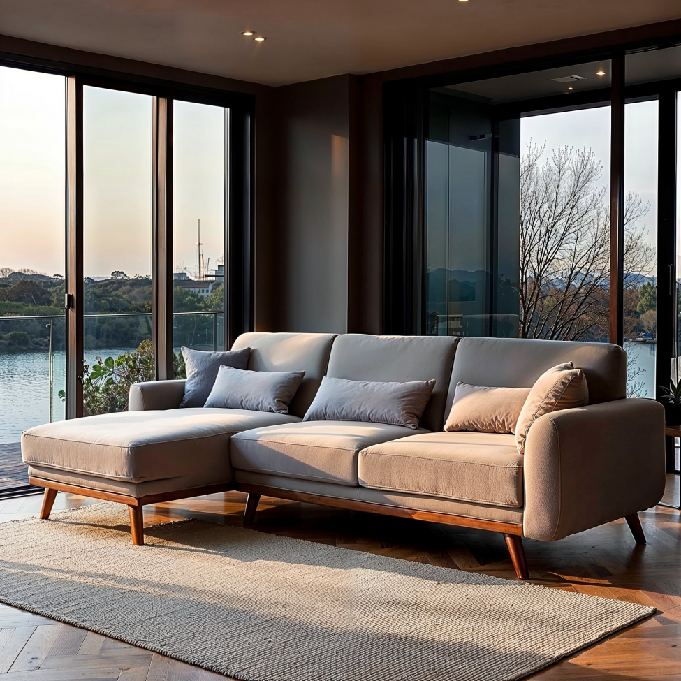 Schlafsofa 'Texas' - Hellgrau