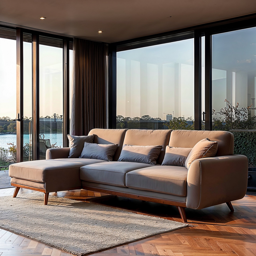 Schlafsofa 'Texas' - Hellgrau