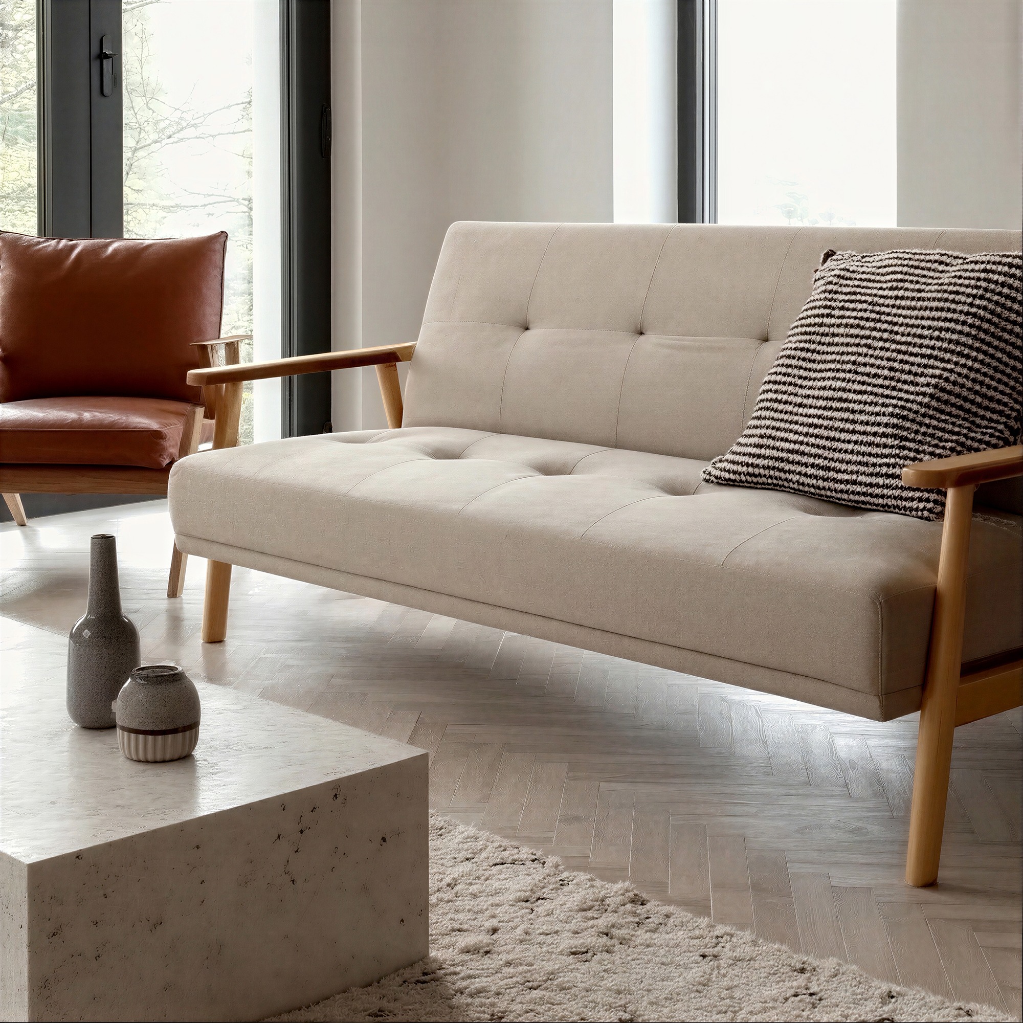 Schlafsofa 'Klippan' - Beige