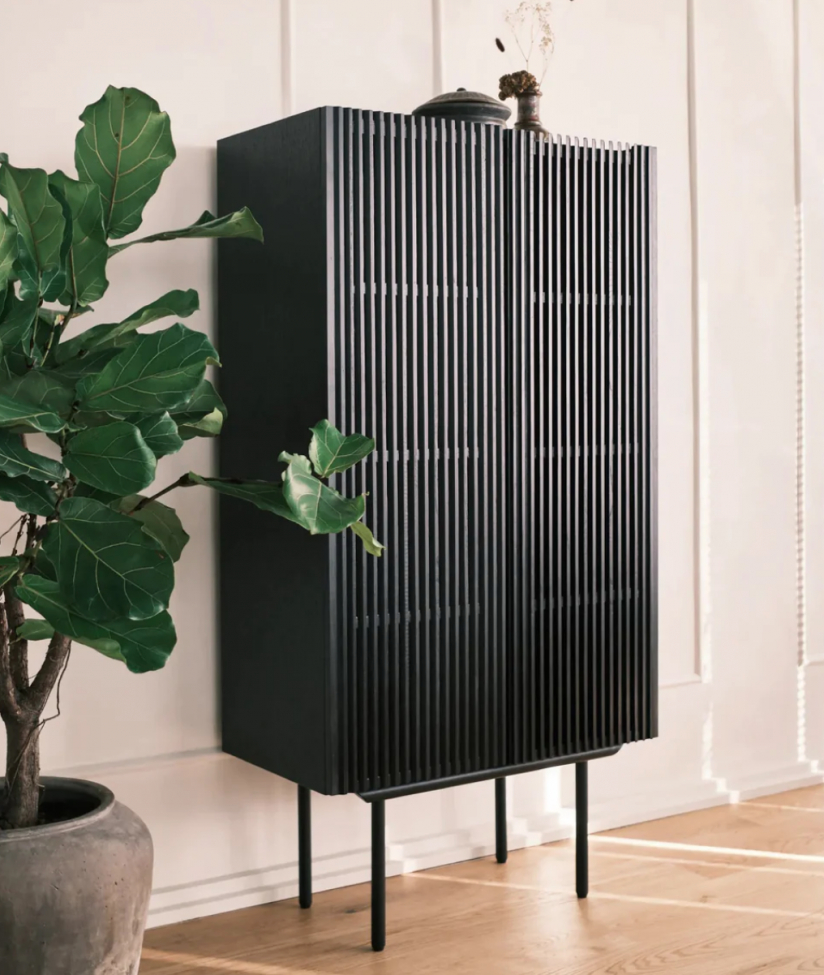 Hohe Bank 'Louvre' - Schwarz