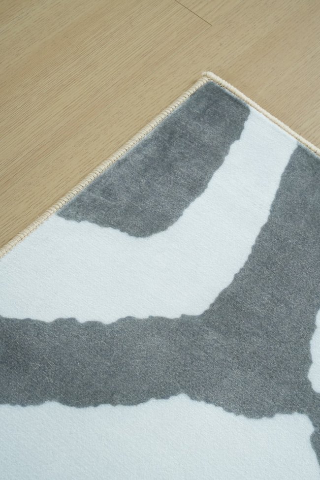 Teppich 'Marovi' - Grau/Weiß