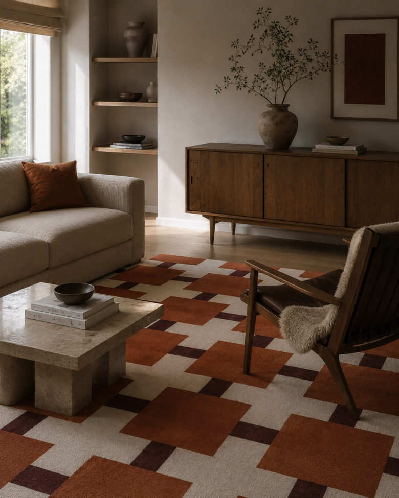 Teppich 'Castoro' - Orange
