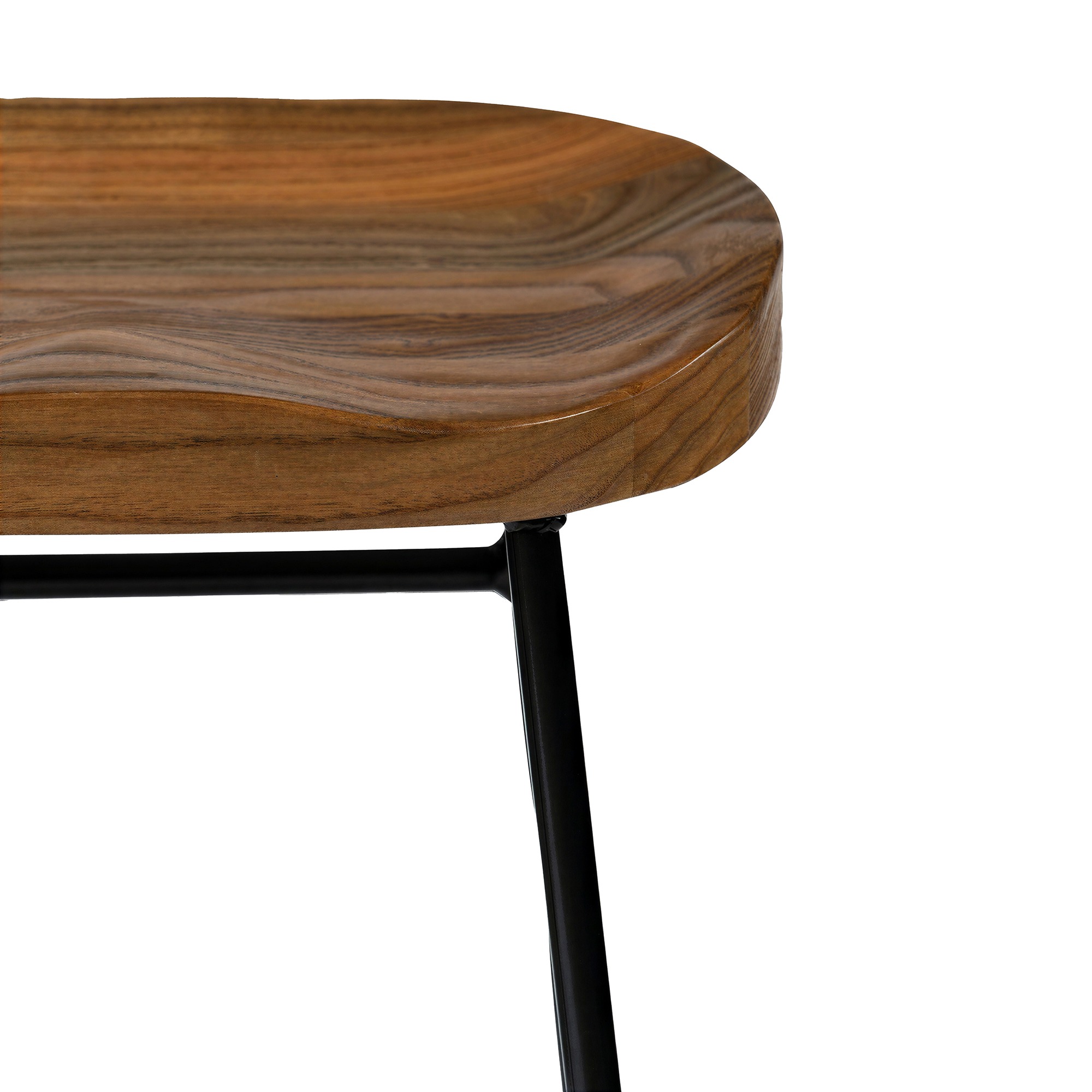 Hocker 'Em' - Natur/Schwarz