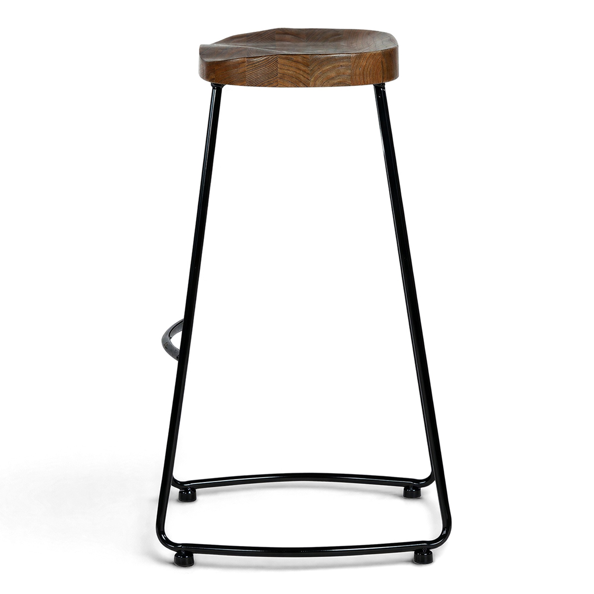 Hocker 'Em' - Natur/Schwarz