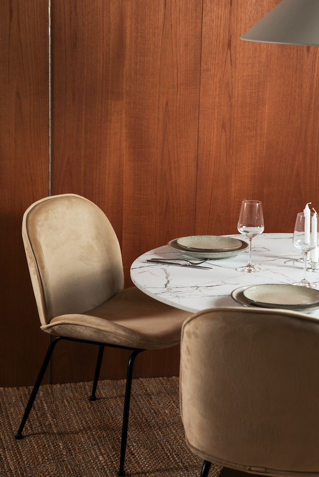 Stuhl 'Lux' - Sand/Schwarz