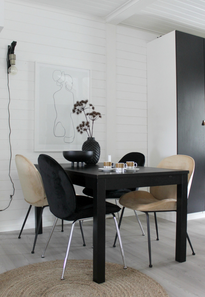 Stuhl 'Lux' - Schwarz/Silber